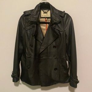 Burberry lambskin leather jacket for ladies!